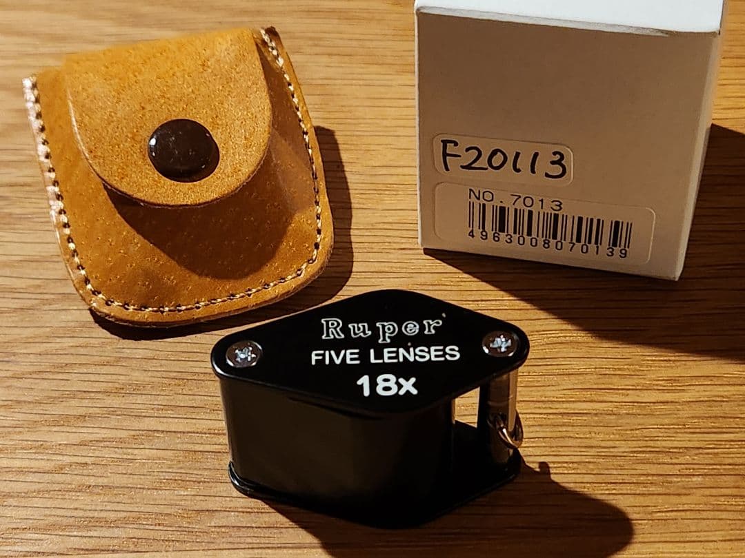 宝石鑑定用 ルーペ 池田レンズ18倍 ファイブレンズ 日本製