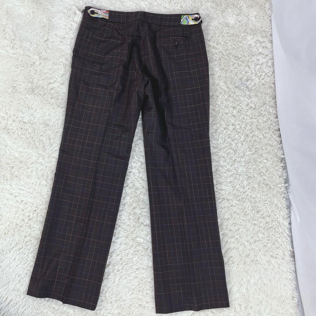 ポールスミス セットアップ スーツ 42パンツ ウール マルチカラー XL相当