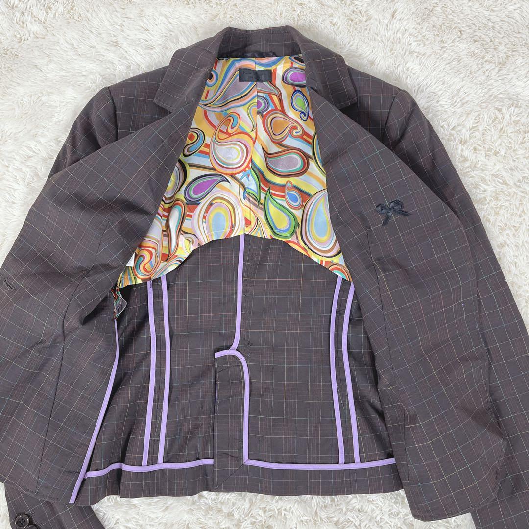 ポールスミス セットアップ スーツ 42パンツ ウール マルチカラー XL相当