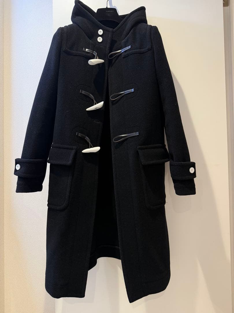 日本製HYKE ブラック ダッフルコート サイズ2