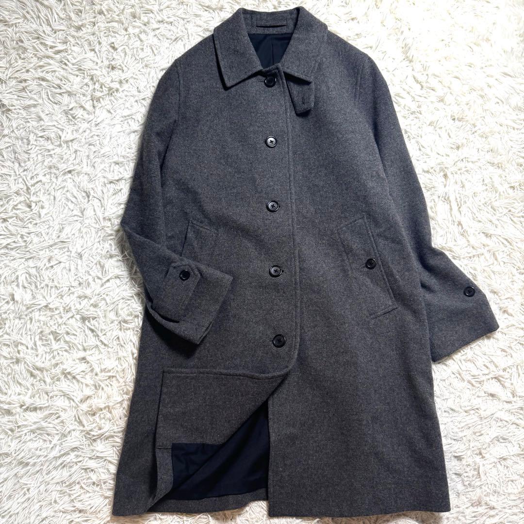 【近年極美品✨】マーガレットハウエル　ソフトウール コート チャコールグレー
