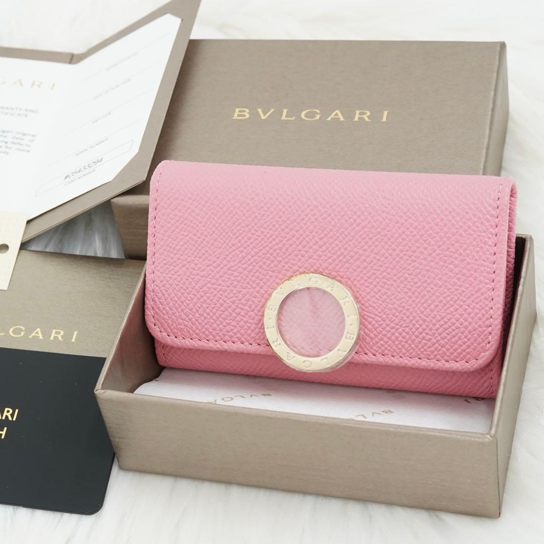 新品未使用品　箱・カード付き　BVLGARI ブルガリ　キーケース　サークル金具