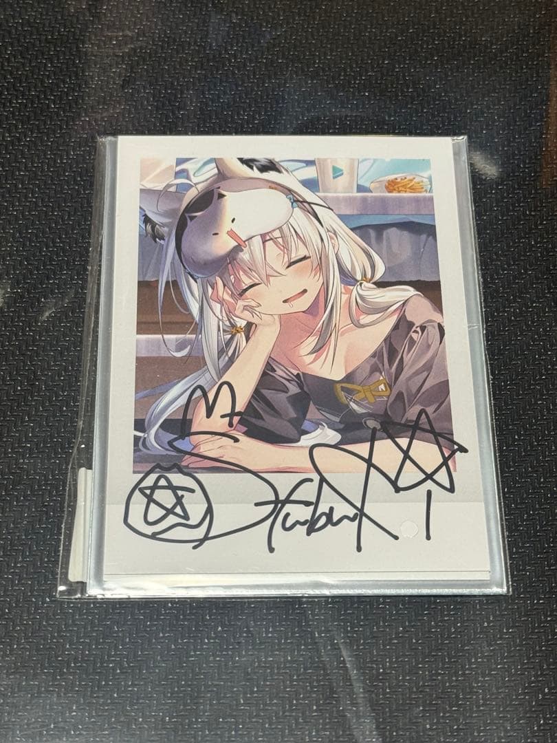 白上フブキ 誕生日記念2023 直筆サイン入りチェキ風ブロマイドカードホロライブ