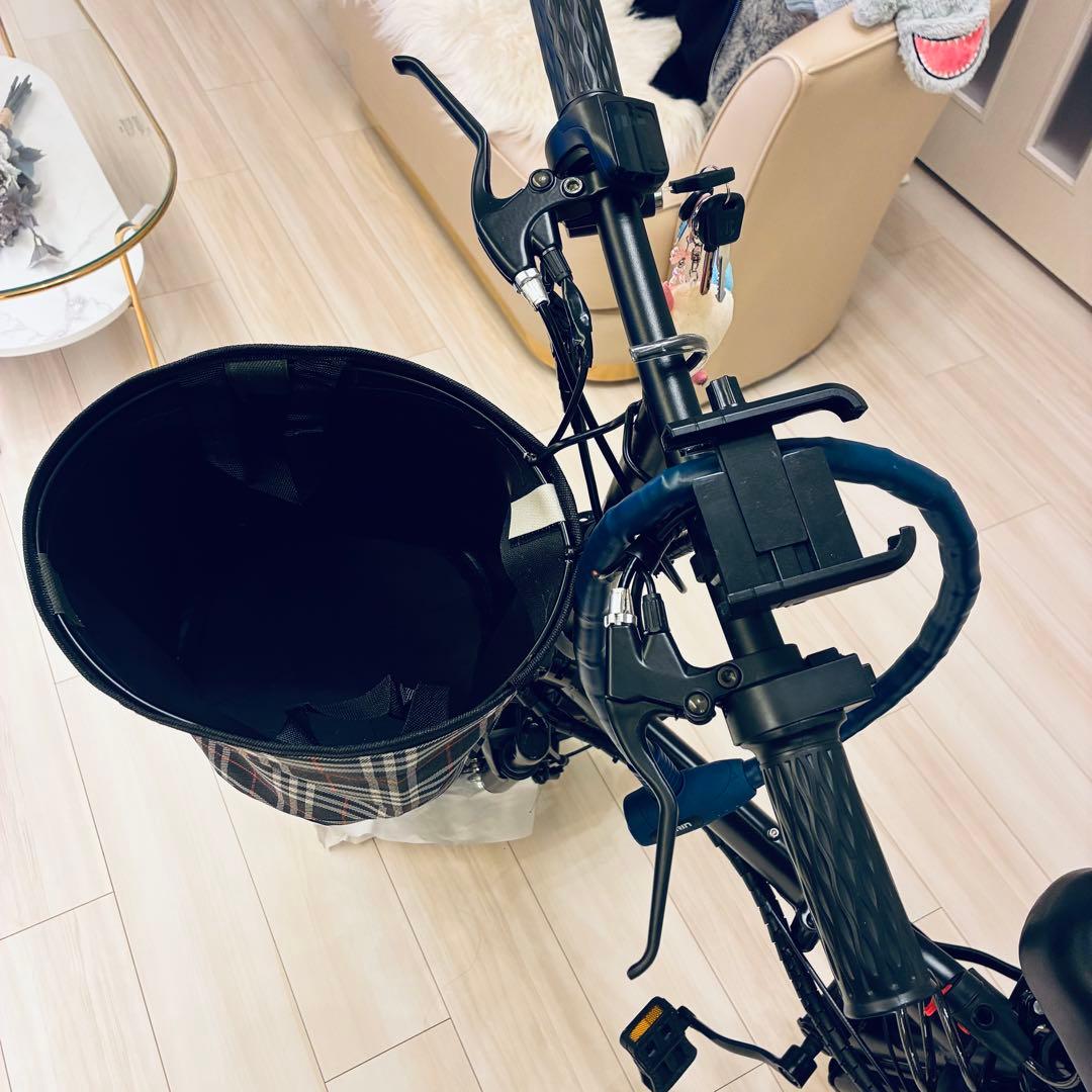 折りたたみ式電動アシスト自転車 黒