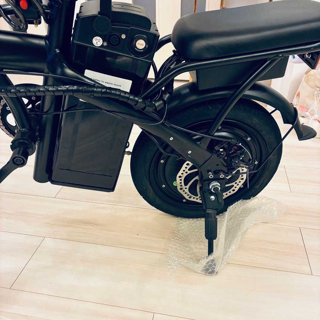 折りたたみ式電動アシスト自転車 黒