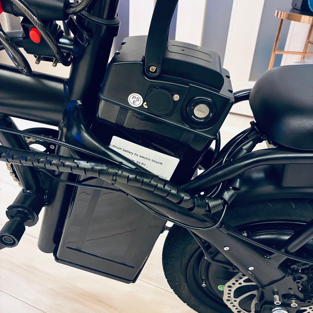 折りたたみ式電動アシスト自転車 黒