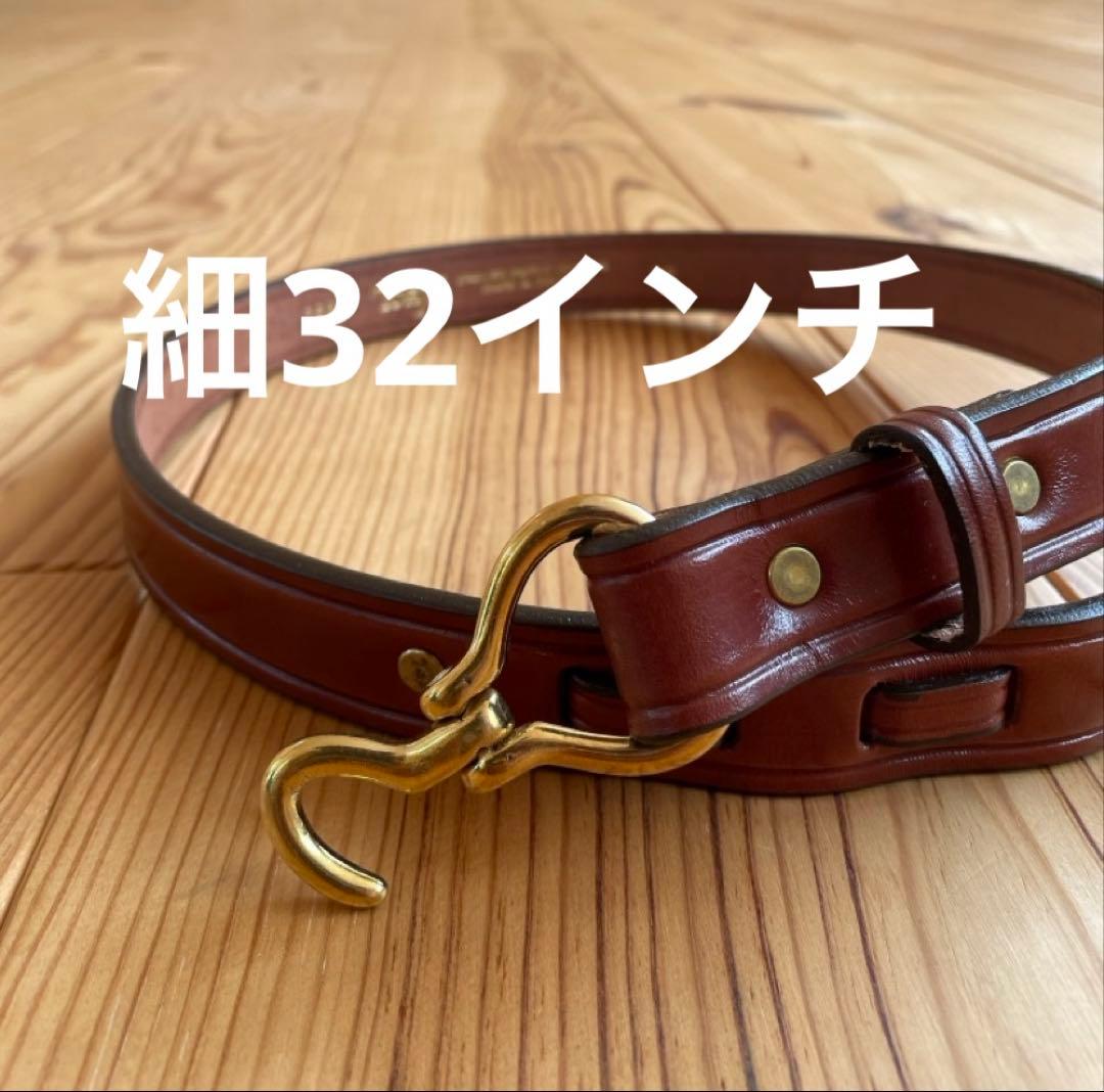 新品 TORY leather 32インチ フック ベルト 幅1インチ オーク