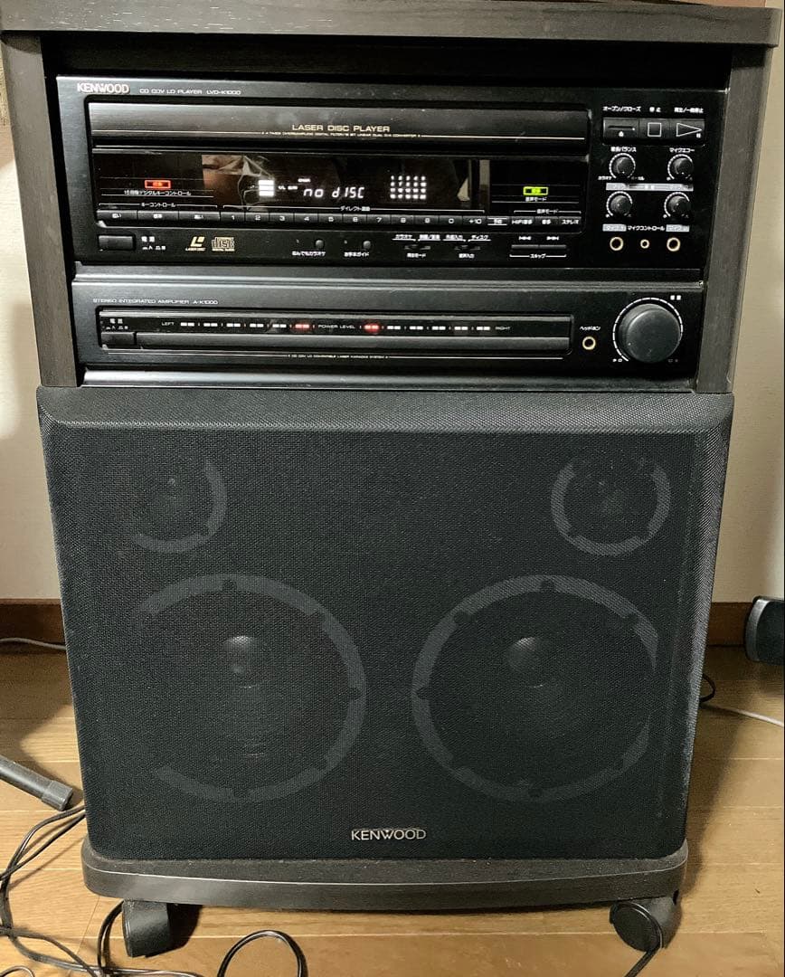 【KENWOOD】LVD-K1000 カラオケ レーザーディスク CD レトロ