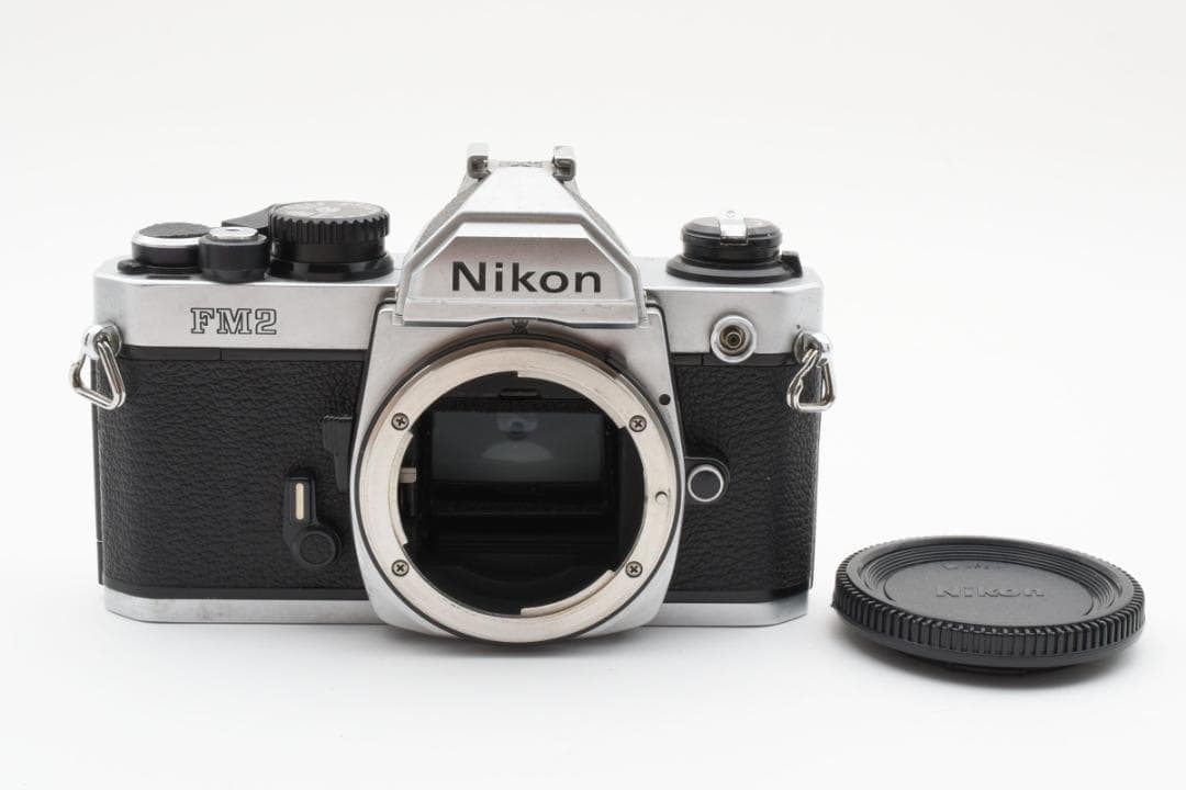 良品 NIKON NEW FM2 シルバー　フィルム　モルト新品交換済 B344
