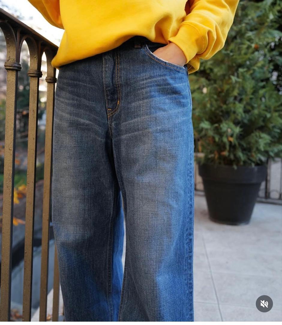 新品　ロンハーマン　ローライズ デニム パンツ　ブルー