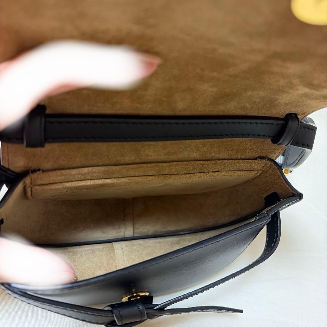 [RIRI] ロエベ LOEWE ゲートバッグ　ミニ　ブラック