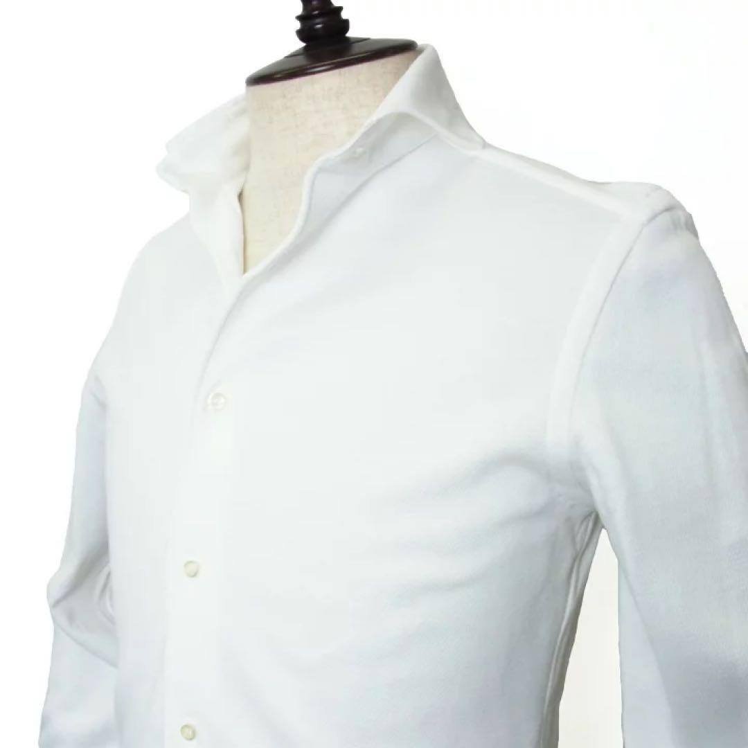 GUYROVER ギローバー カッタウェイ セミワイドカラー ホワイトイタリアL