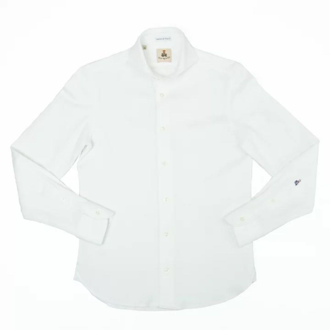 GUYROVER ギローバー カッタウェイ セミワイドカラー ホワイトイタリアL