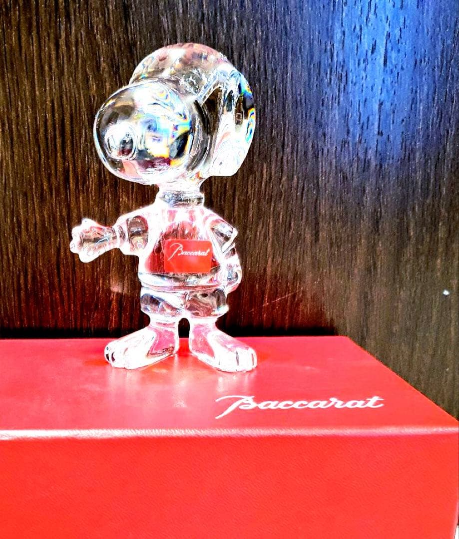 未使用✨Baccarat バカラ スヌーピー オブジェ クリスタルガラス✨
