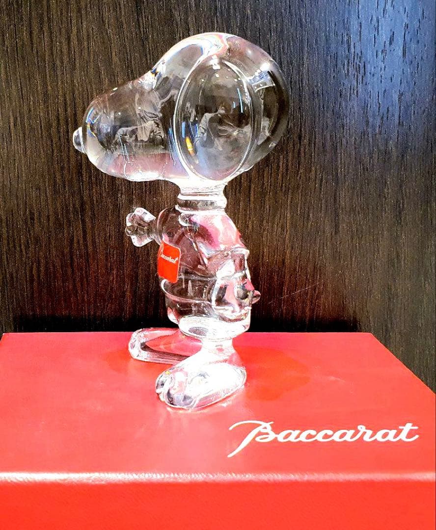 未使用✨Baccarat バカラ スヌーピー オブジェ クリスタルガラス✨