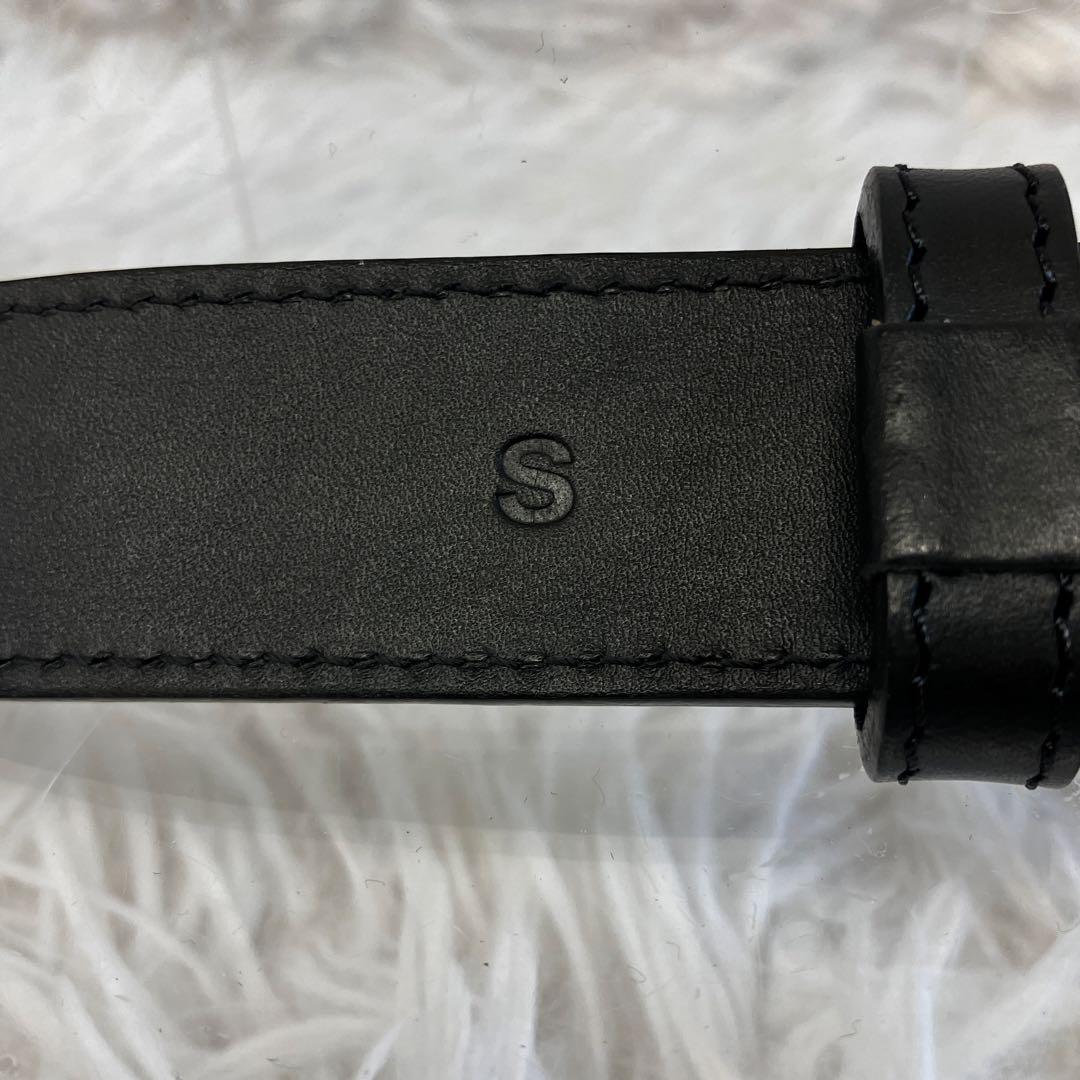 COMME des GARÇONS ブラック レザー ベルト S 小さいサイズ
