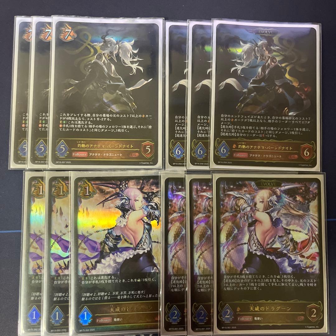 バーンドナイト　天威のドラグーン　進化前　後　LGセット　エボルヴ