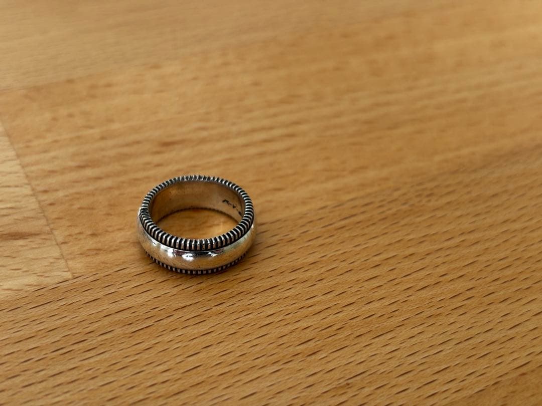 【希少】ナバホ族 Steve Arviso チゼルリング 13号 シルバー925