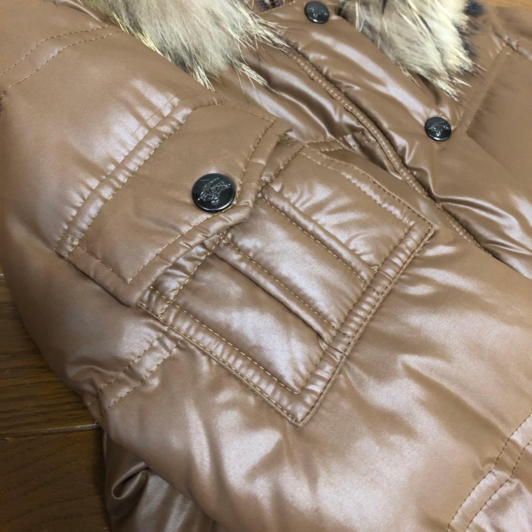 ❤️美品バーバリー　ブルーレーベルダウン❤️ノバチェックフード付ダウン