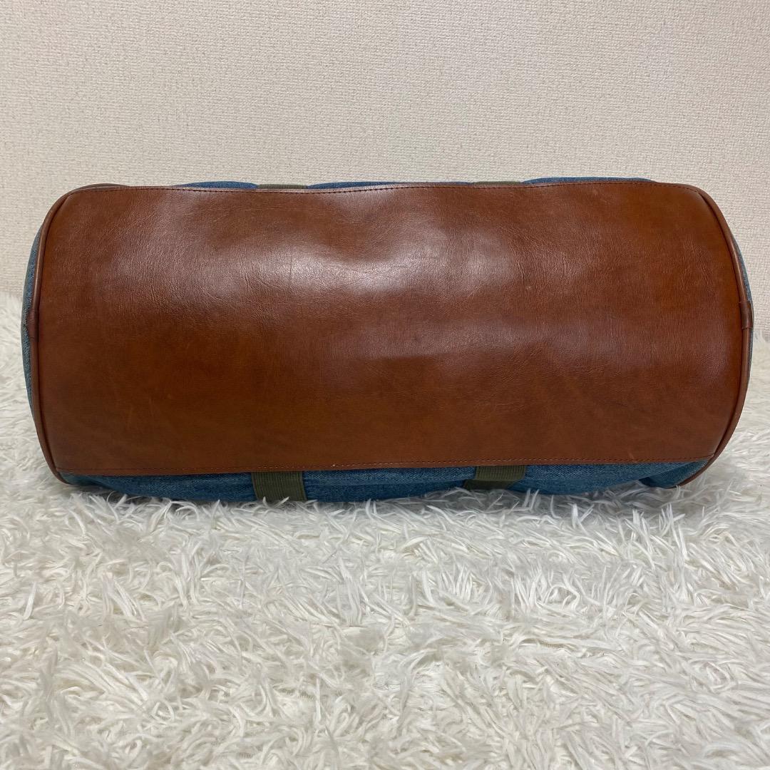 【希少】80s ビンテージエルエルビーン　デニム×レザー　ボストンバッグ