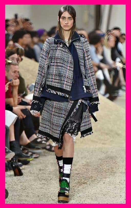 新品15万sacaiコレクションライン ランウェイ品 型違い ジャケット サカイ