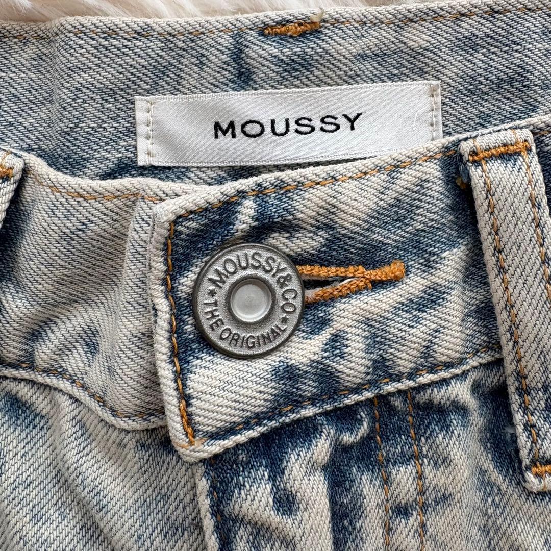 MOUSSY マウジー CURVED LINE CHEMICAL BAGGY