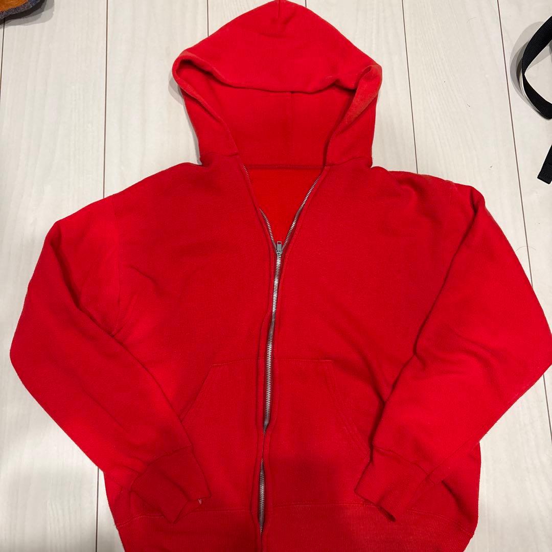 USA製　60s70s ジップパーカー片爪ジップ