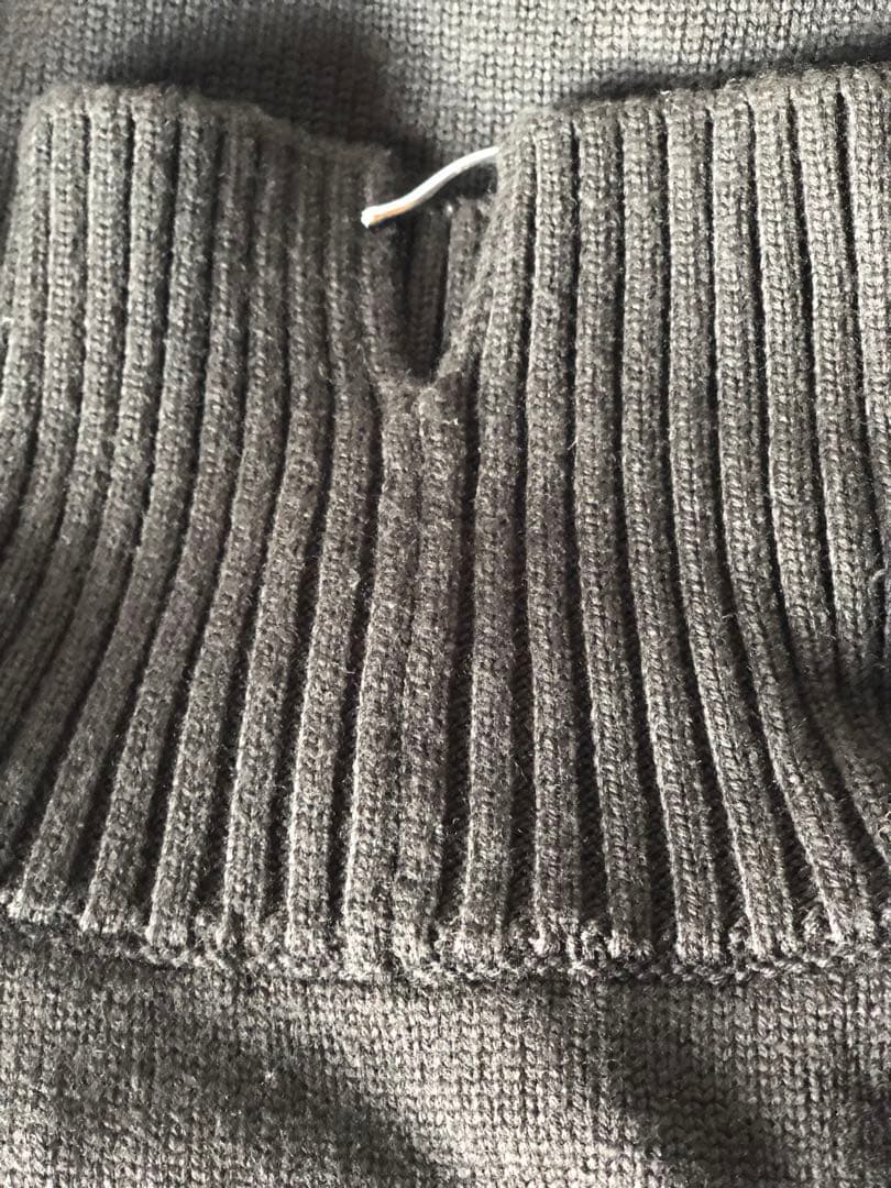 CINOH オーバーサイズ ハイネックニット ブラック