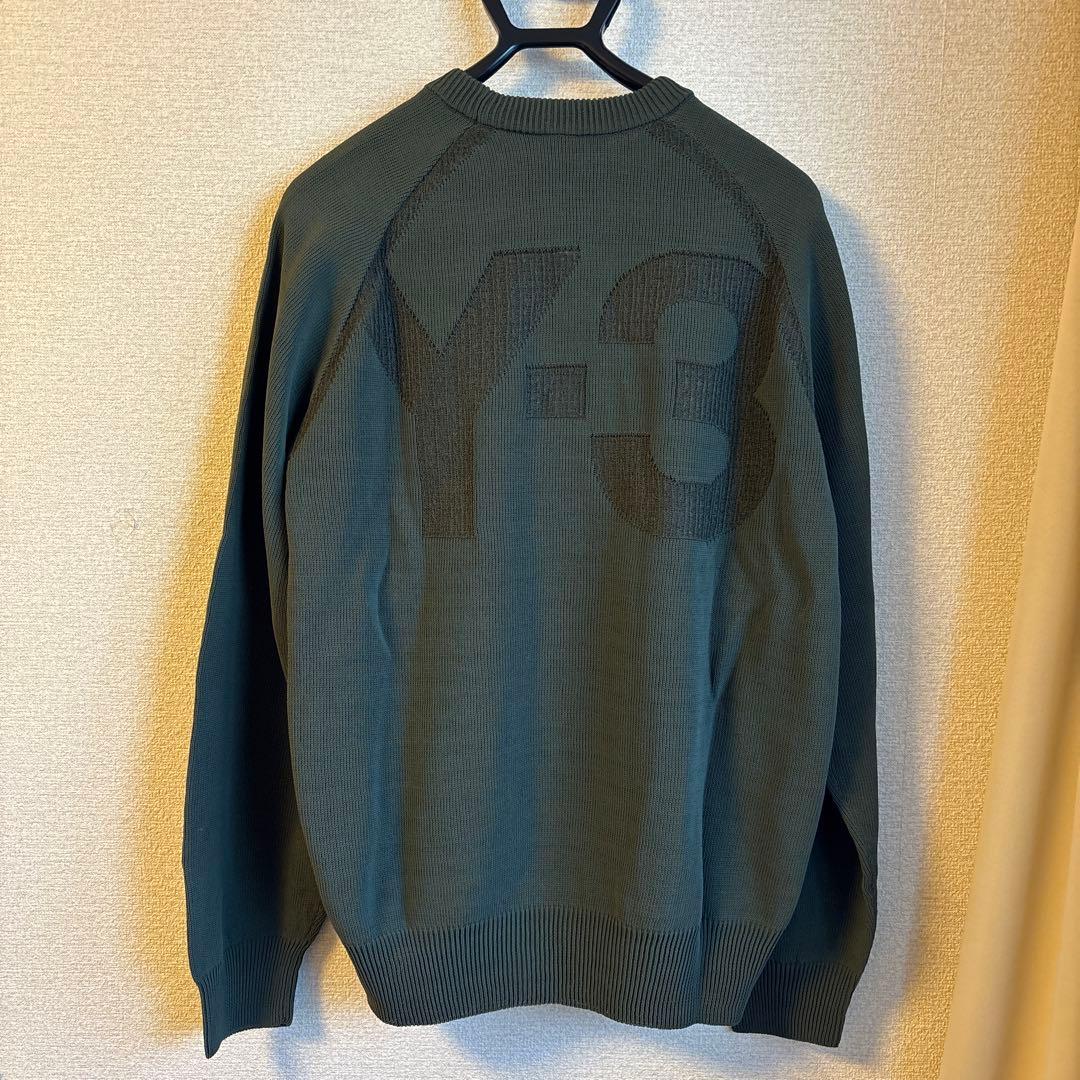 【未着用】Y-3 オリーブグリーン クルーネックセーター