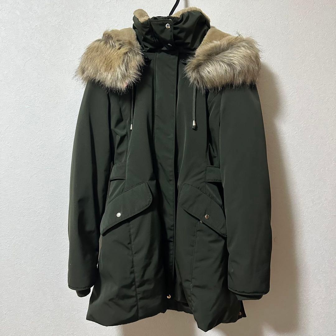 ZARA ファー付きモッズコート