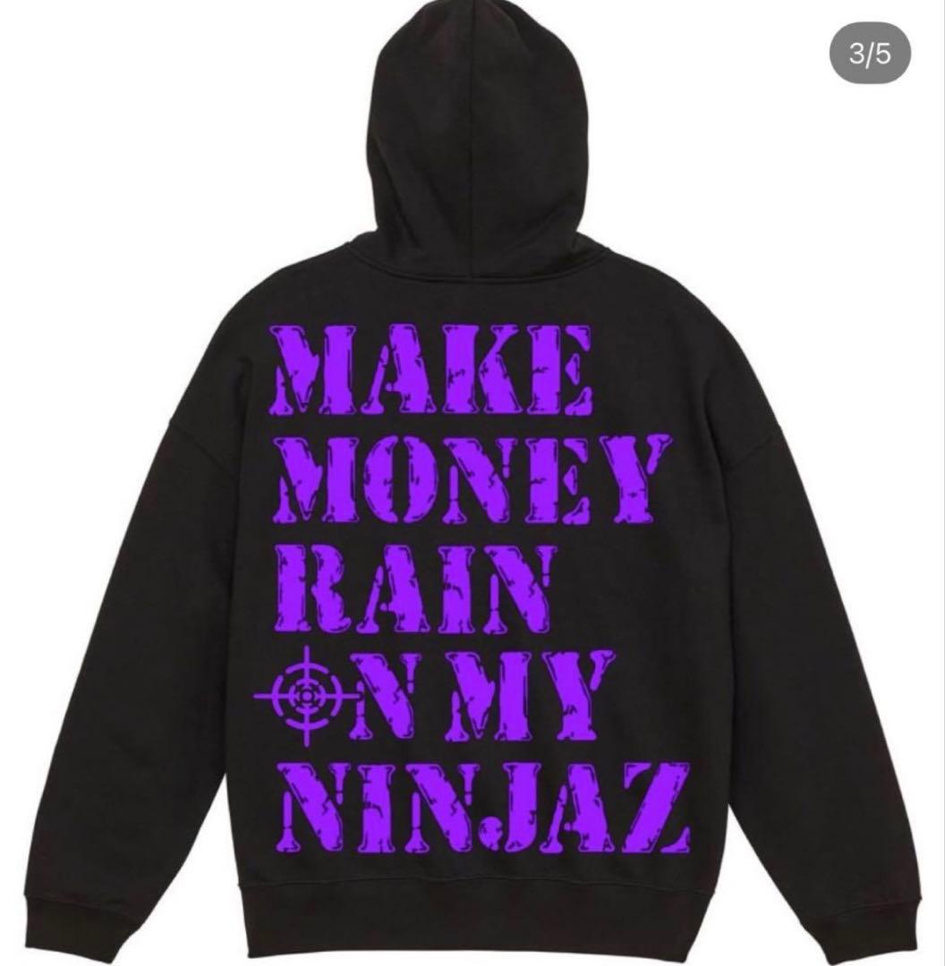 黒紫のパーカー FLEX WIT ME POPUP限定 flexwitme