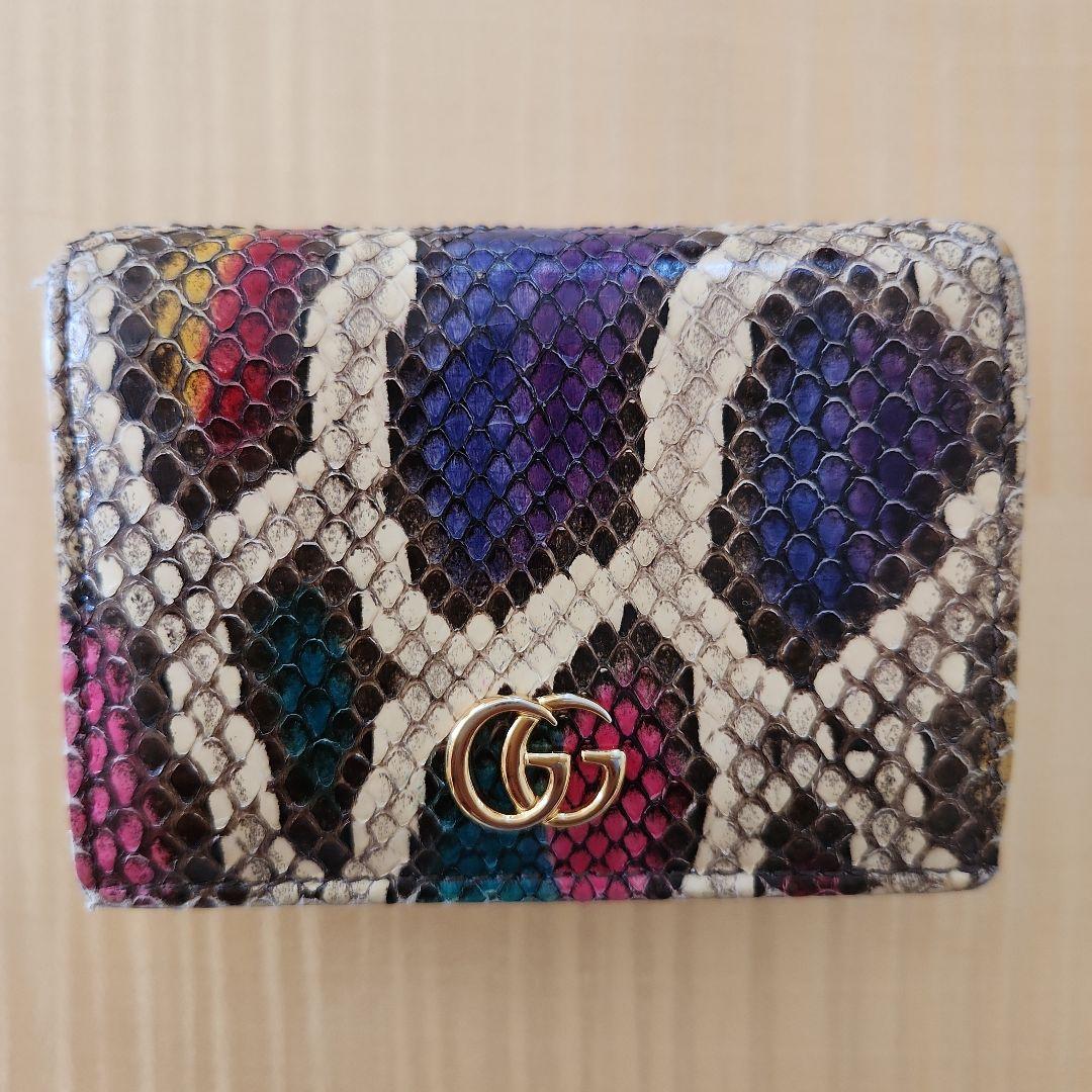 GUCCI グッチ パイソン スモール ウォレット　折り財布