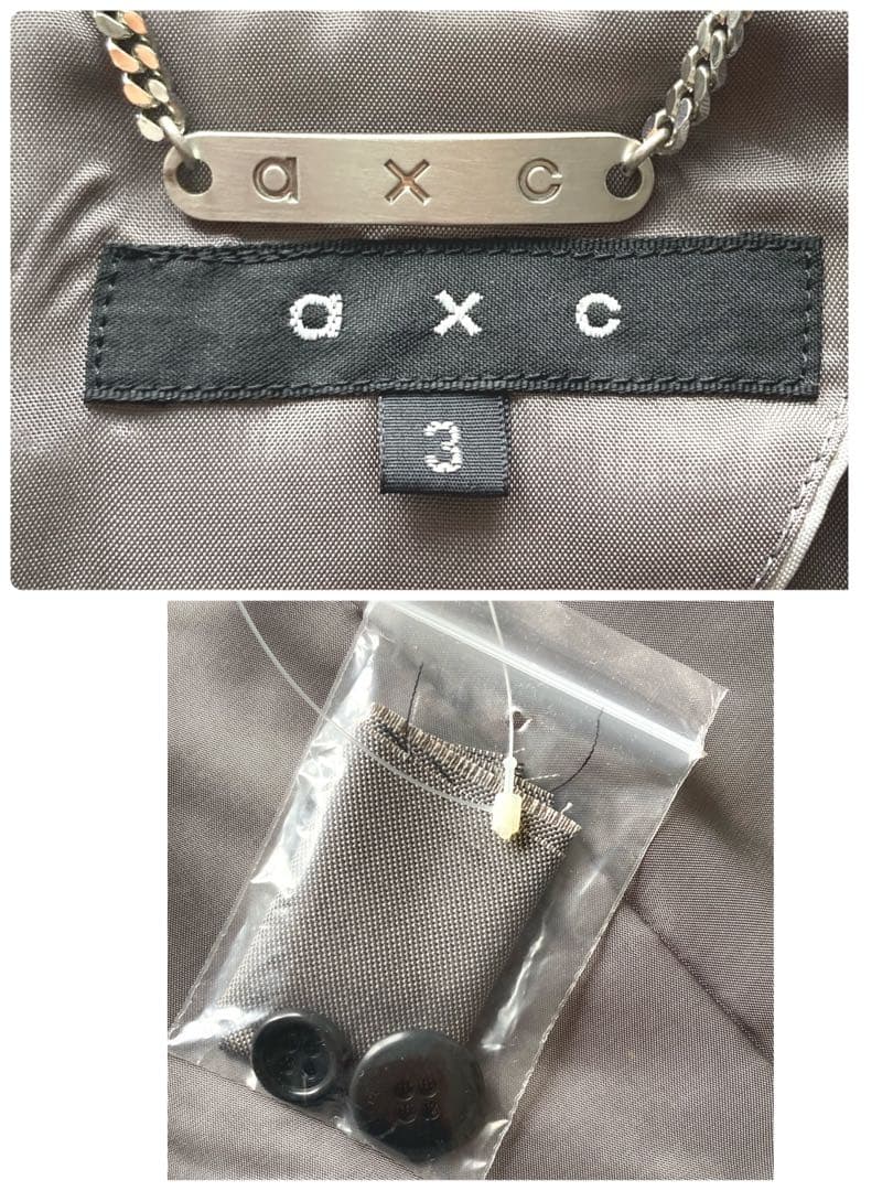 未使用タグ付　ロートレアモン　axc セットアップ　パンツ　シルクカシミヤ混　3