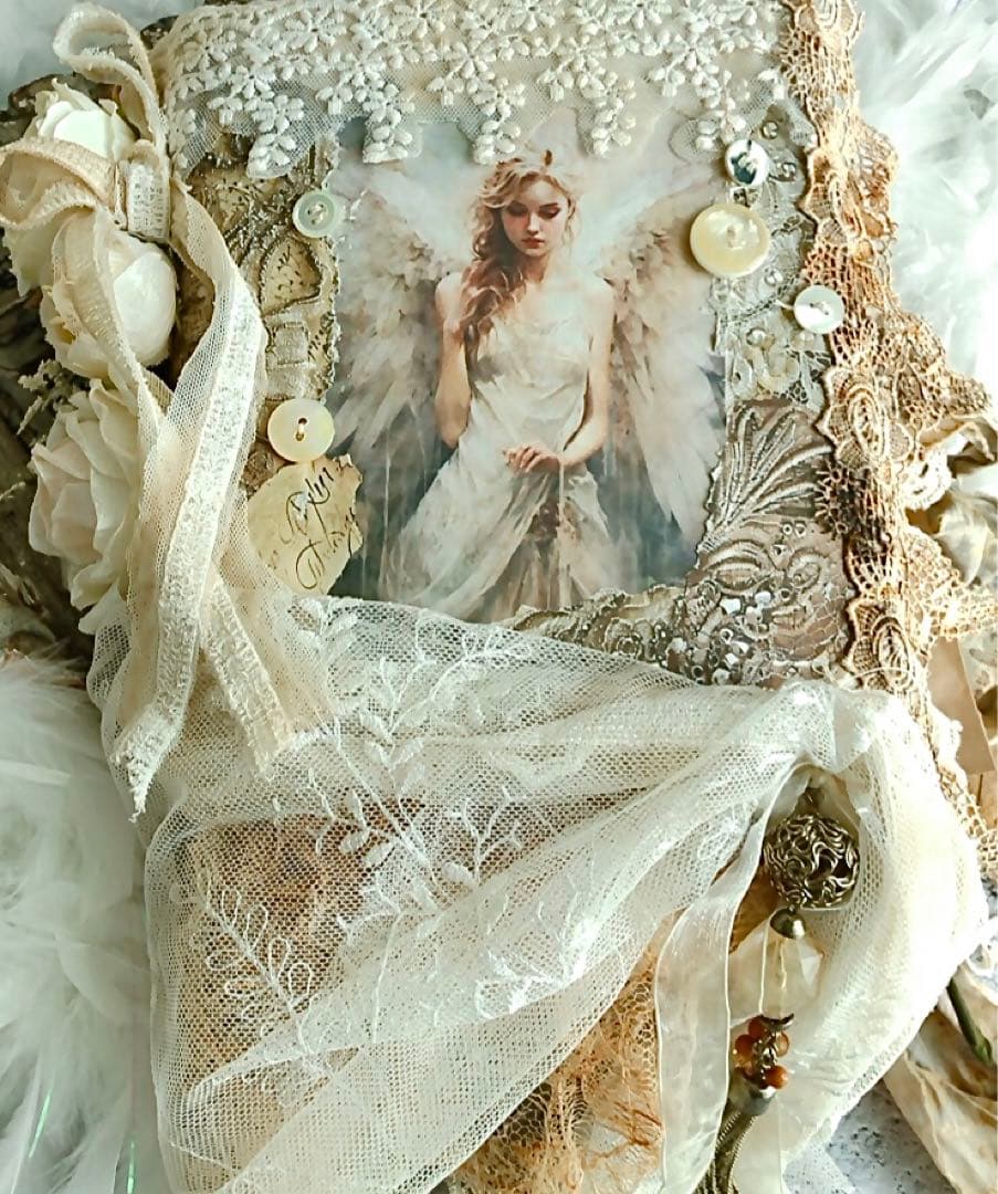 感謝セール❣️多種類染レースたっぷり『天使』ジャンクジャーナル雑記帳