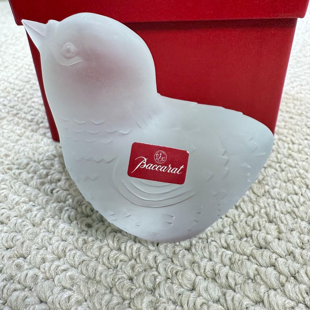 Baccarat ガラス製 鳥の置物 バカラ 鳥 バード フィギュリン ひよこ