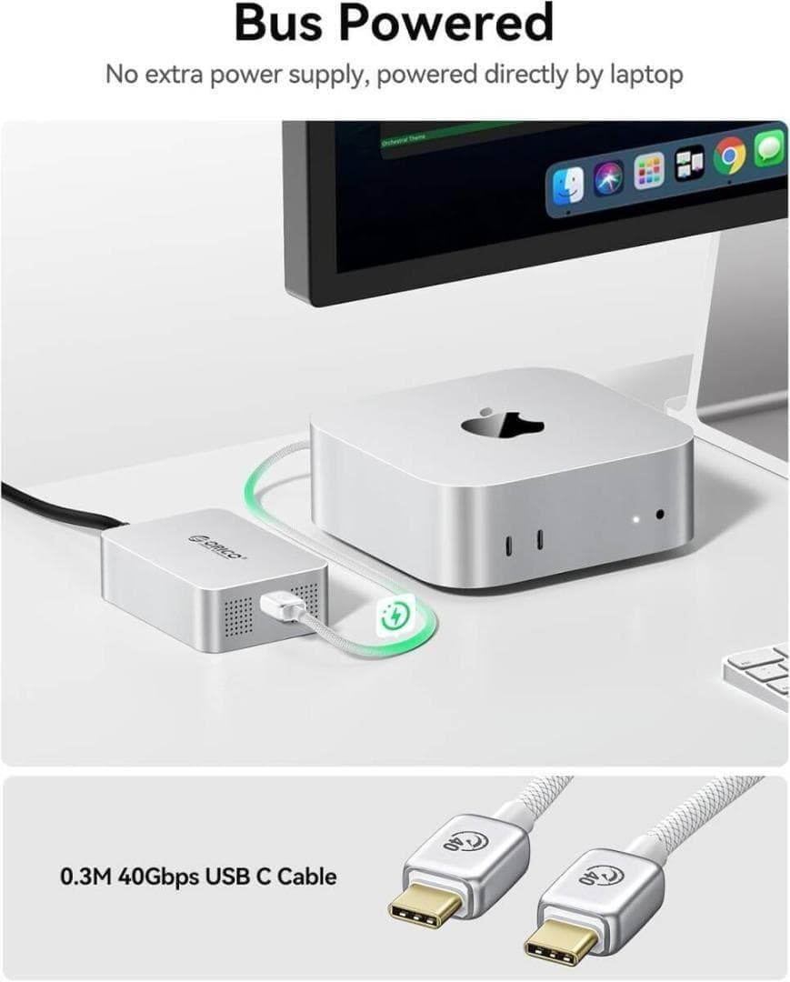 ORICO Thunderbolt 有線lanアダプタ イーサネットアダプター