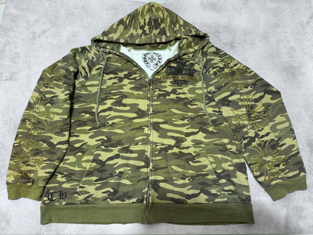 【アキ】CHROME HEARTS 裏地サーマルホースシュープリント迷彩