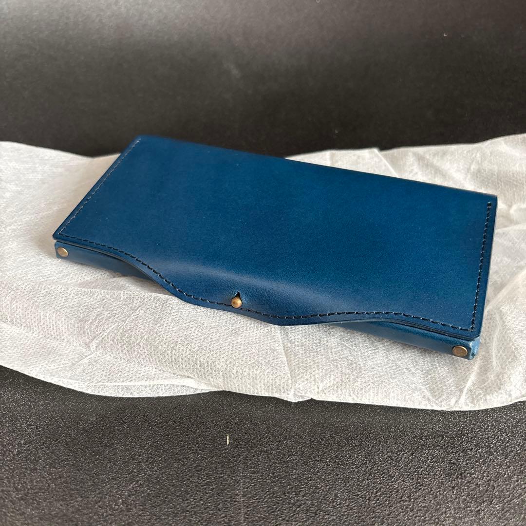 新品未使用 点と線 usuha-long ギボシver. ブルー 長財布 財布