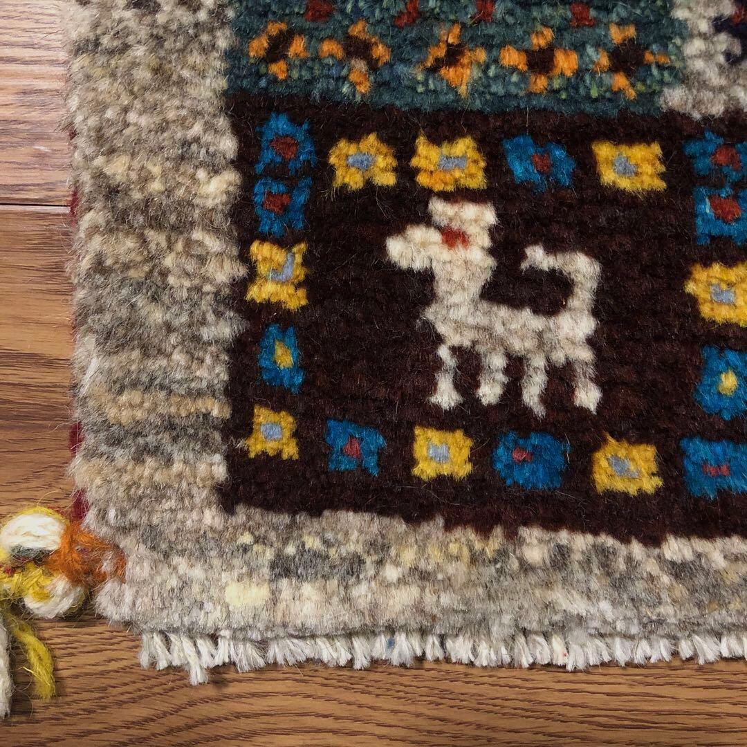 ペルシャギャッベ (ギャベ) チェアマット 椅子の座布団 No.11385