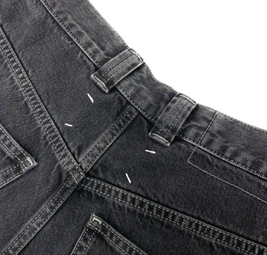 パンツ Maison Margiela 23AW BLACK PAINTED JEANS