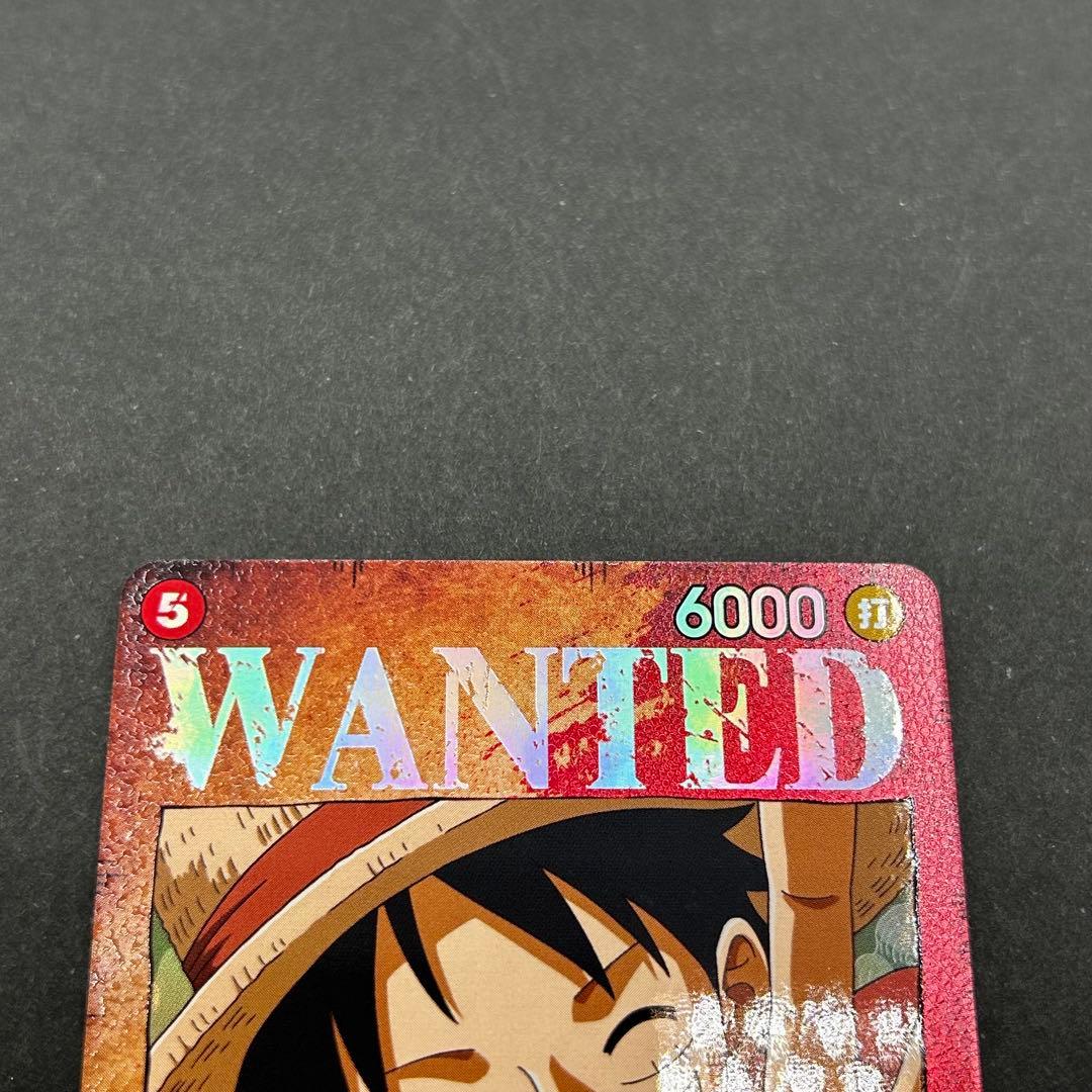 ワンピースone piece カード ルフィ SR SP 手配書 強大な敵