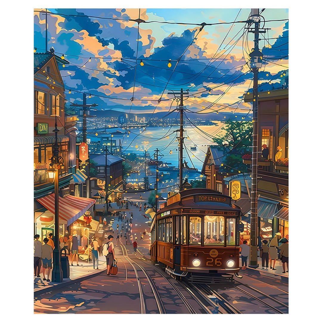 都市風景 アートプリント