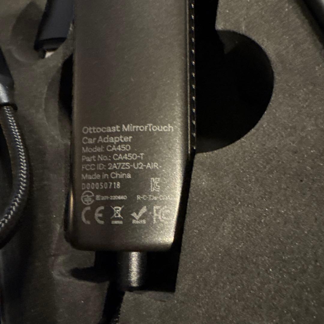 Ottocast MirroTouch USB接続