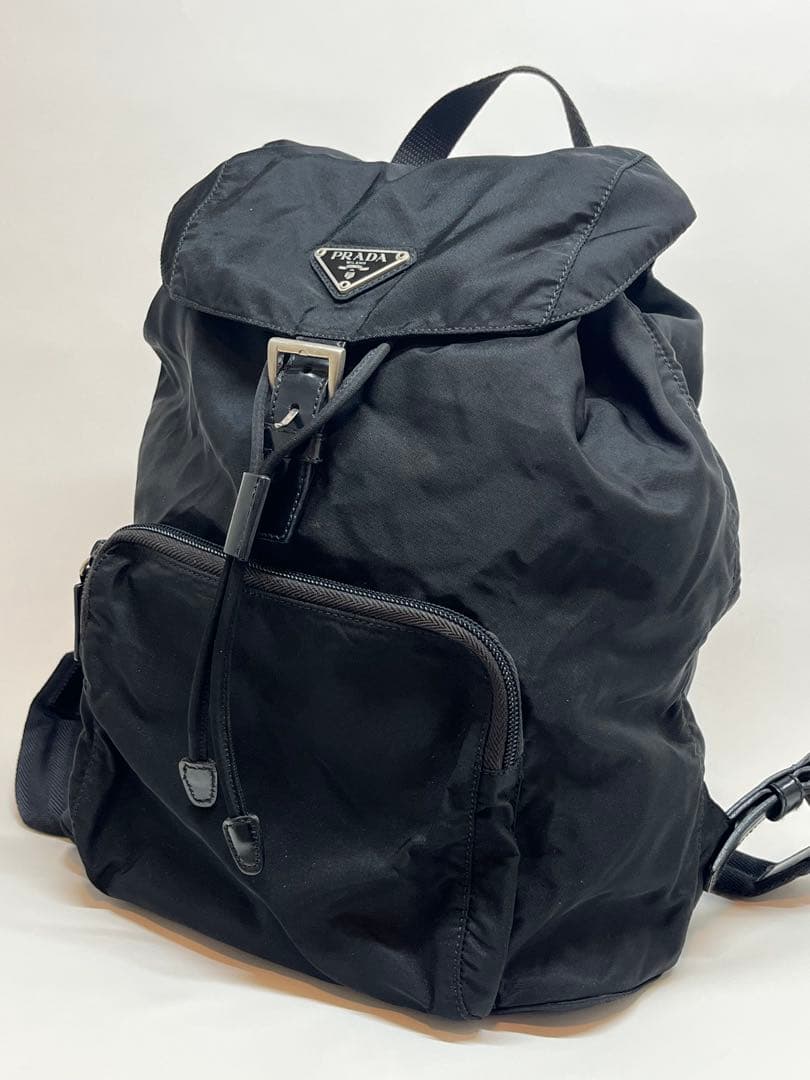 プラダ テスート ナイロン リュック サック ブラック