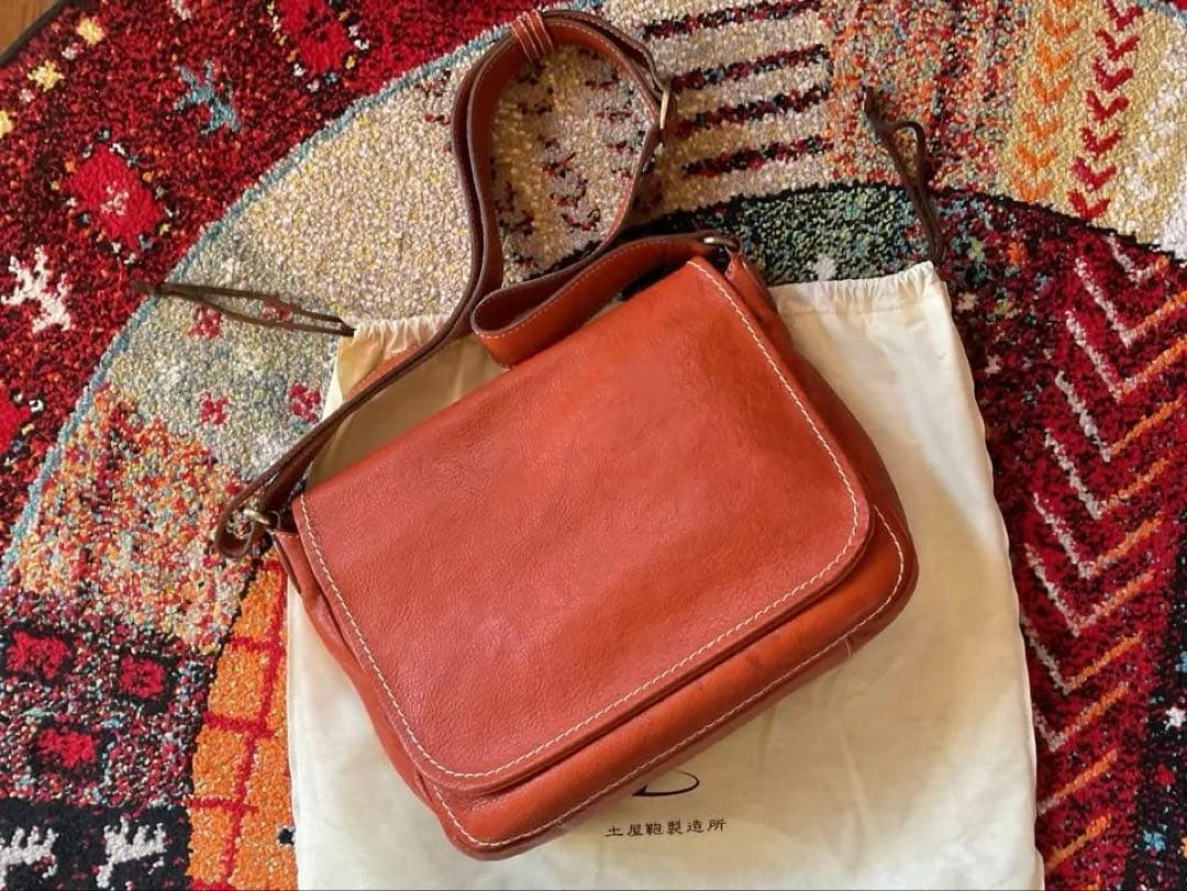 土屋鞄＃ショルダーバッグ＃オレンジ保存袋付き