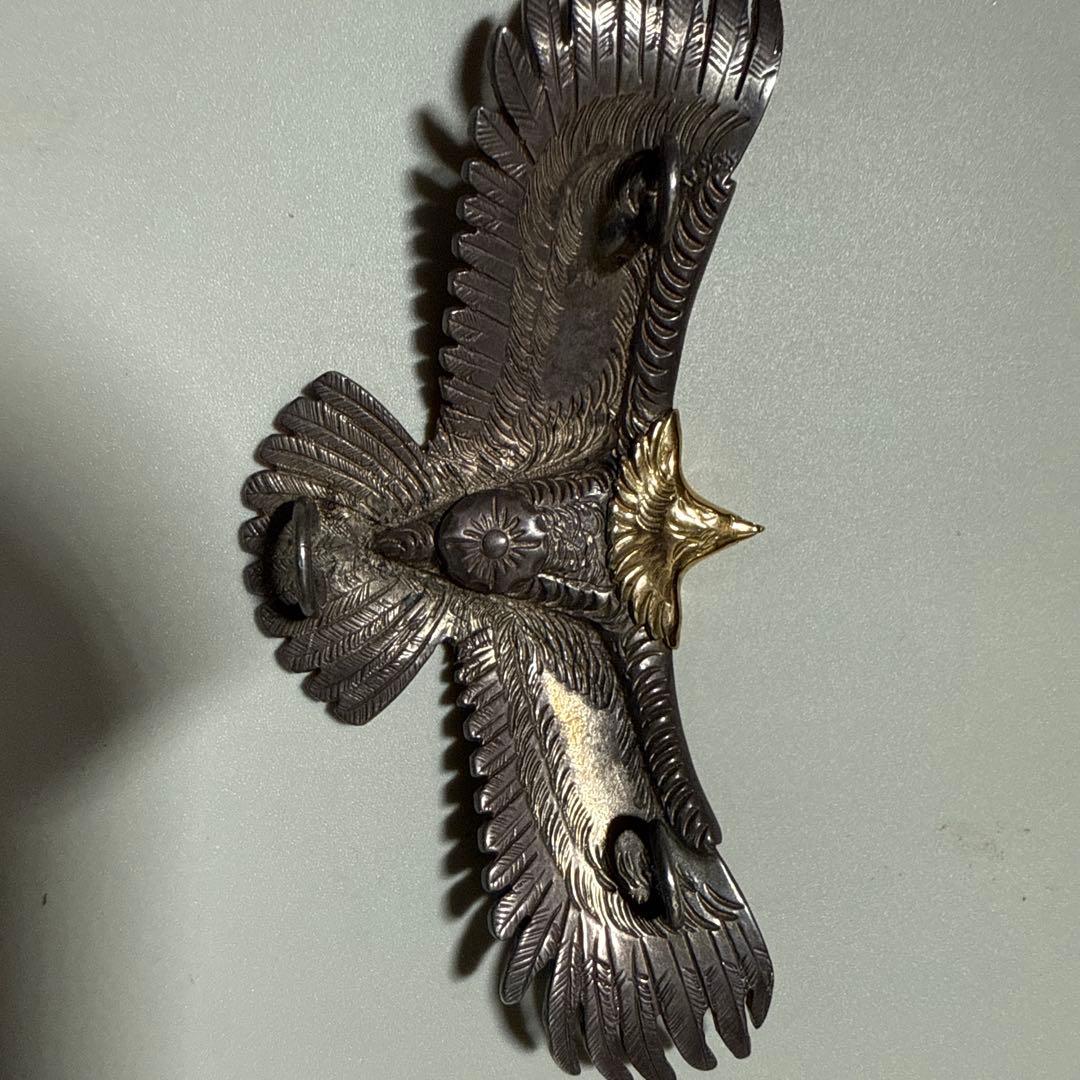 アリゾナフリーダム ネックレス K18 頭金 大イーグル T-120c