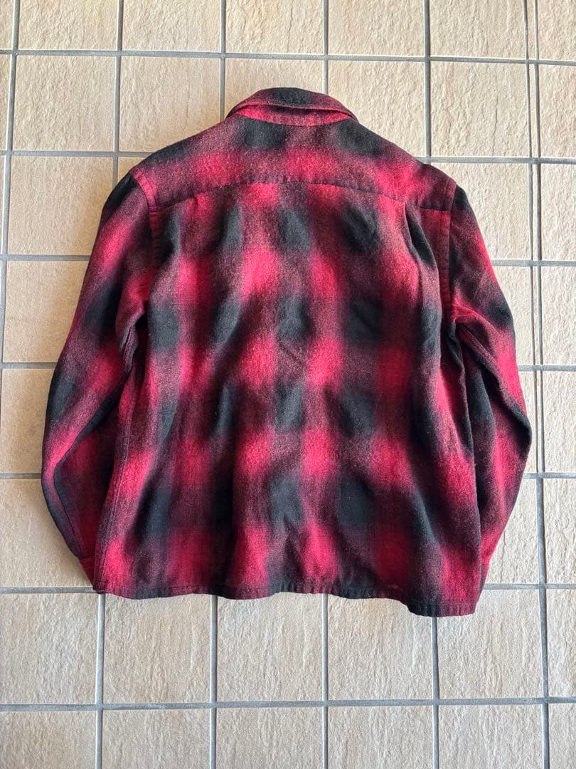 60s ウールシャツ オンブレ