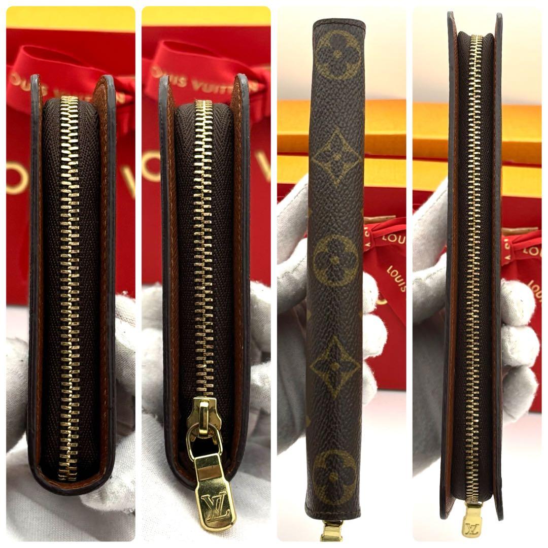 ☆極美品☆ルイヴィトン モノグラム ポルトモネジップ ラウンドファスナー長財布