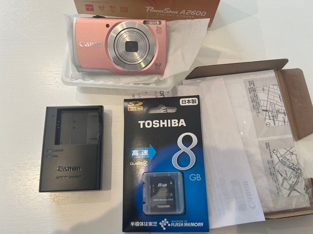 Canon デジタルカメラ 16.0MP パワーショット　A2600 ピンク