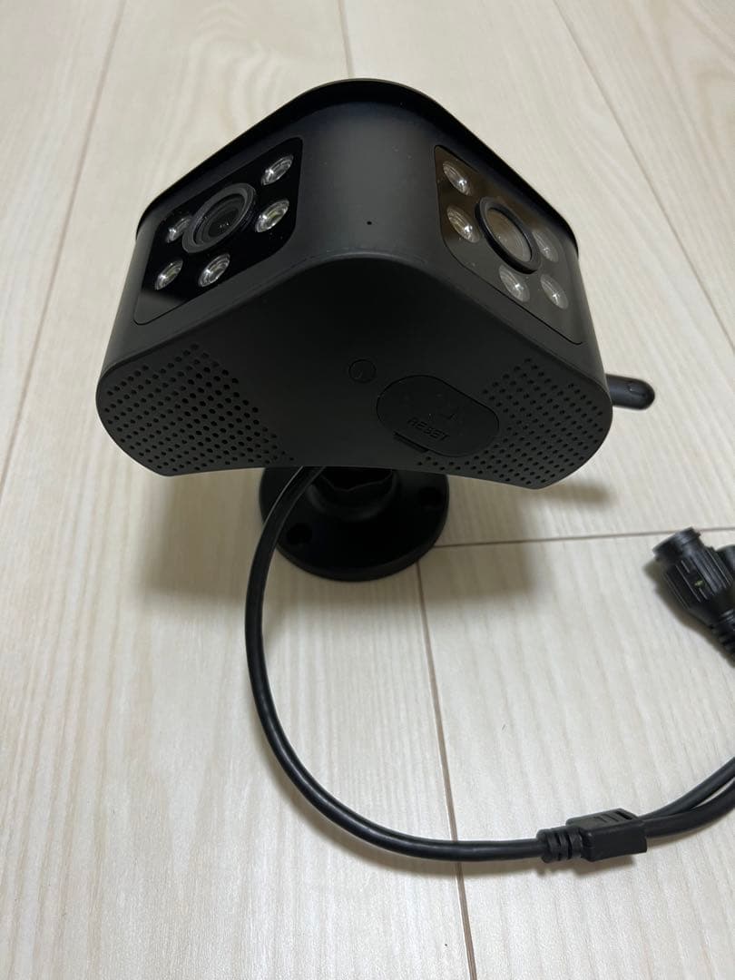 防犯カメラ 屋外 ワイヤレス 4K/660万 wifiカメラ 2眼レンズ